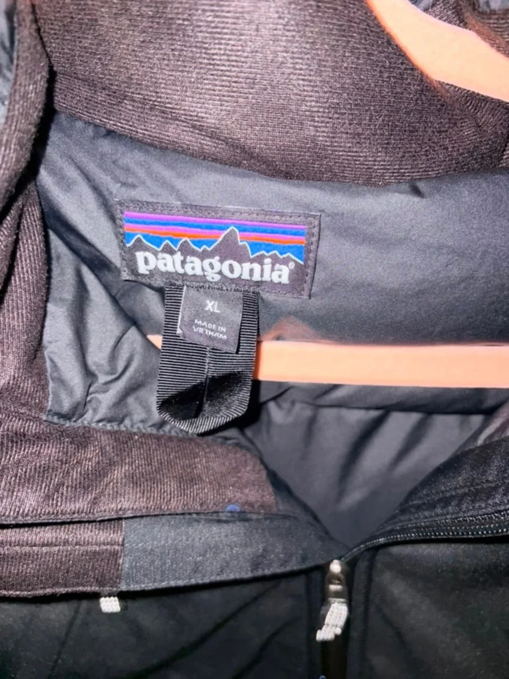 Patagonia Kids Black Hooded Puffer Jacket